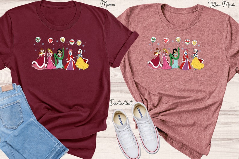 Princess Christmas Shirt, Disney Princesses Shirt, Disney Besties Shirt