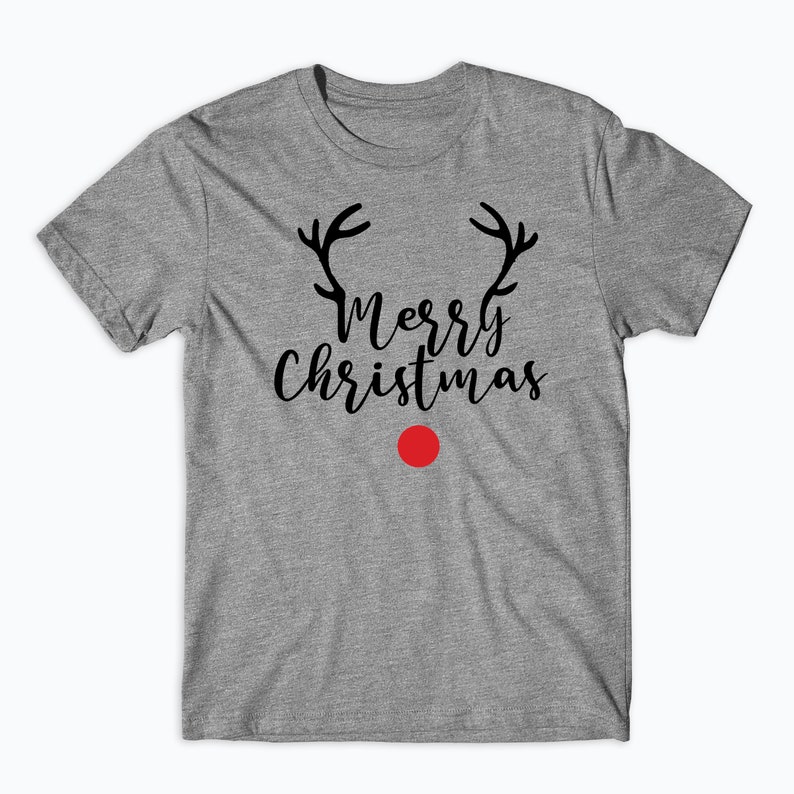 REINDEER MERRY CHRISTMAS T-shirt Xmas Funny Xmas Family
