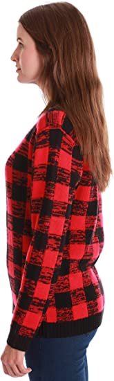 Red Plaid Plus Size Ugly Christmas Sweater