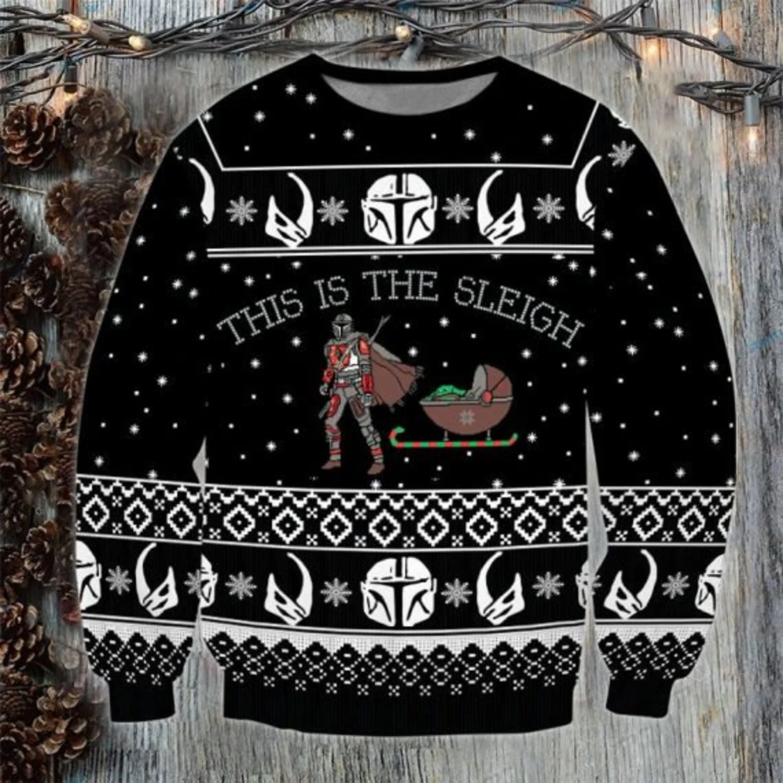 S. Wars Lover This is the Sleigh Ugly Christmas Sweater