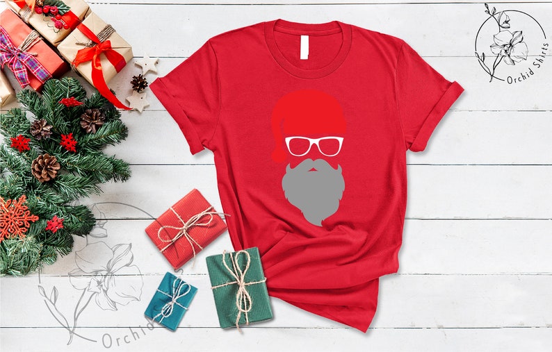 Santa Claus Shirt, Christmas Shirt, Hipster Shirt