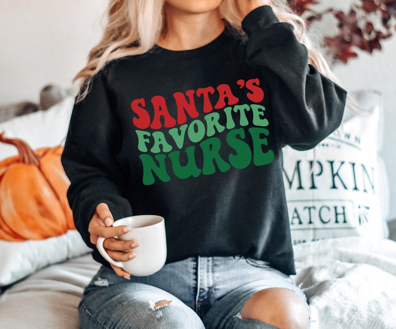 Santa Favorite Nurse, Christmas Nurse Tee