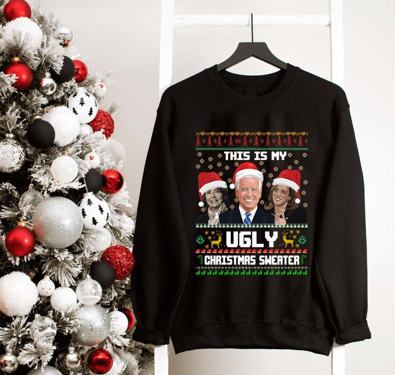 Santa Joe Biden This Is My Ugly Christmas Sweater