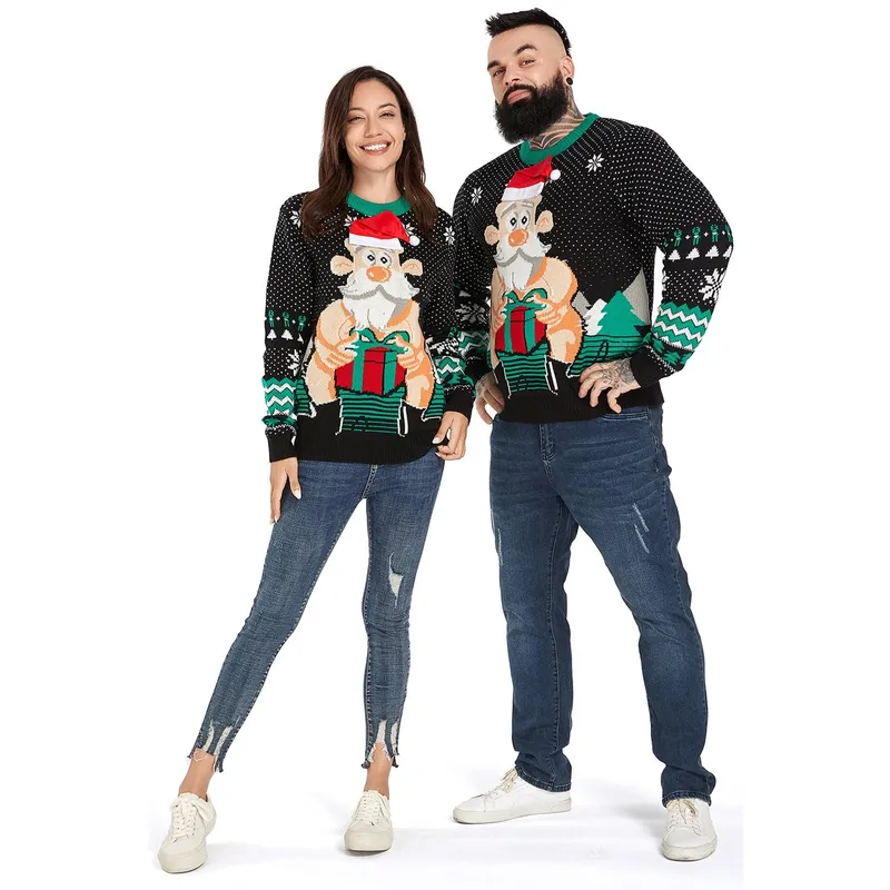 Santas Crown Jewels Couples Funny Ugly Christmas Sweater