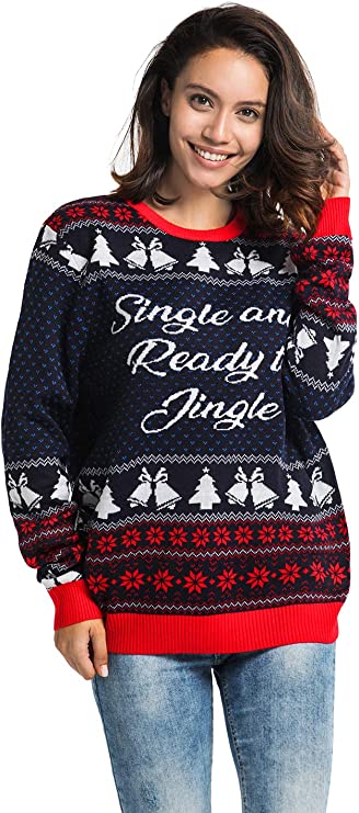 Single Ready To Jingle Cute Christmas Sweater