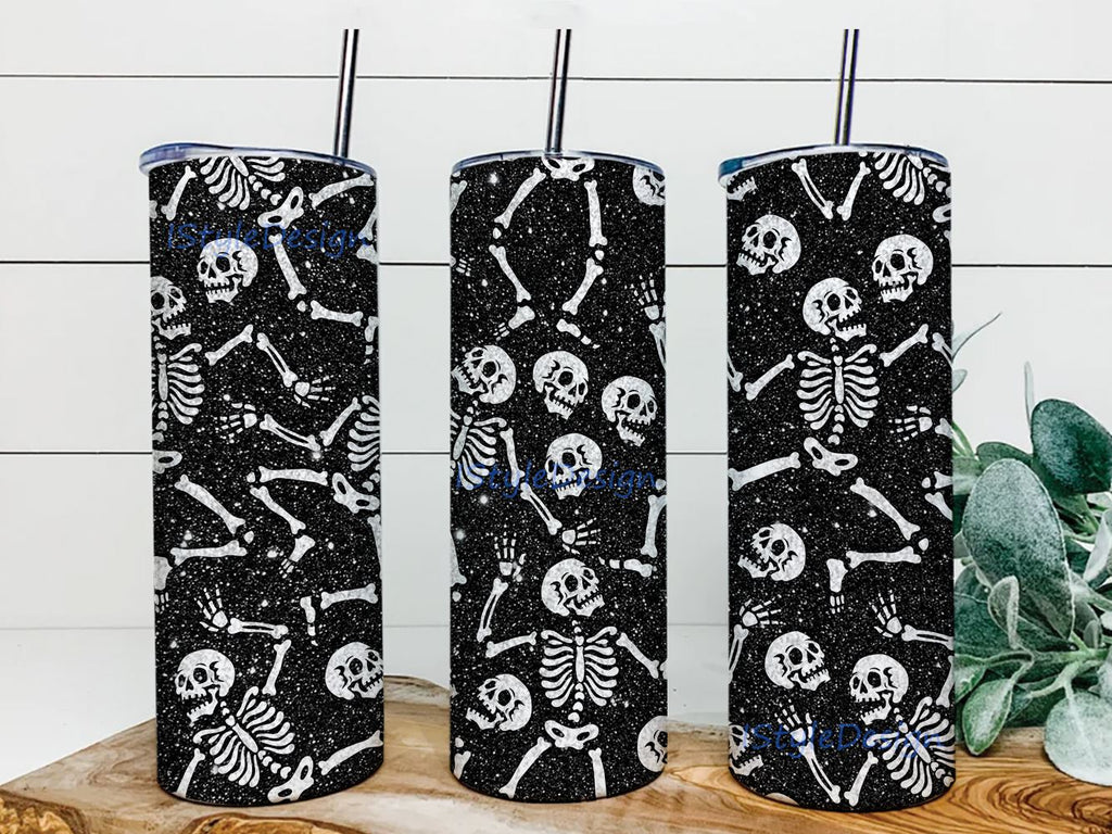 Skeleton Halloween Beautiful With Star In The Space Gifts For Skeleton Lover Skinny Tumbler