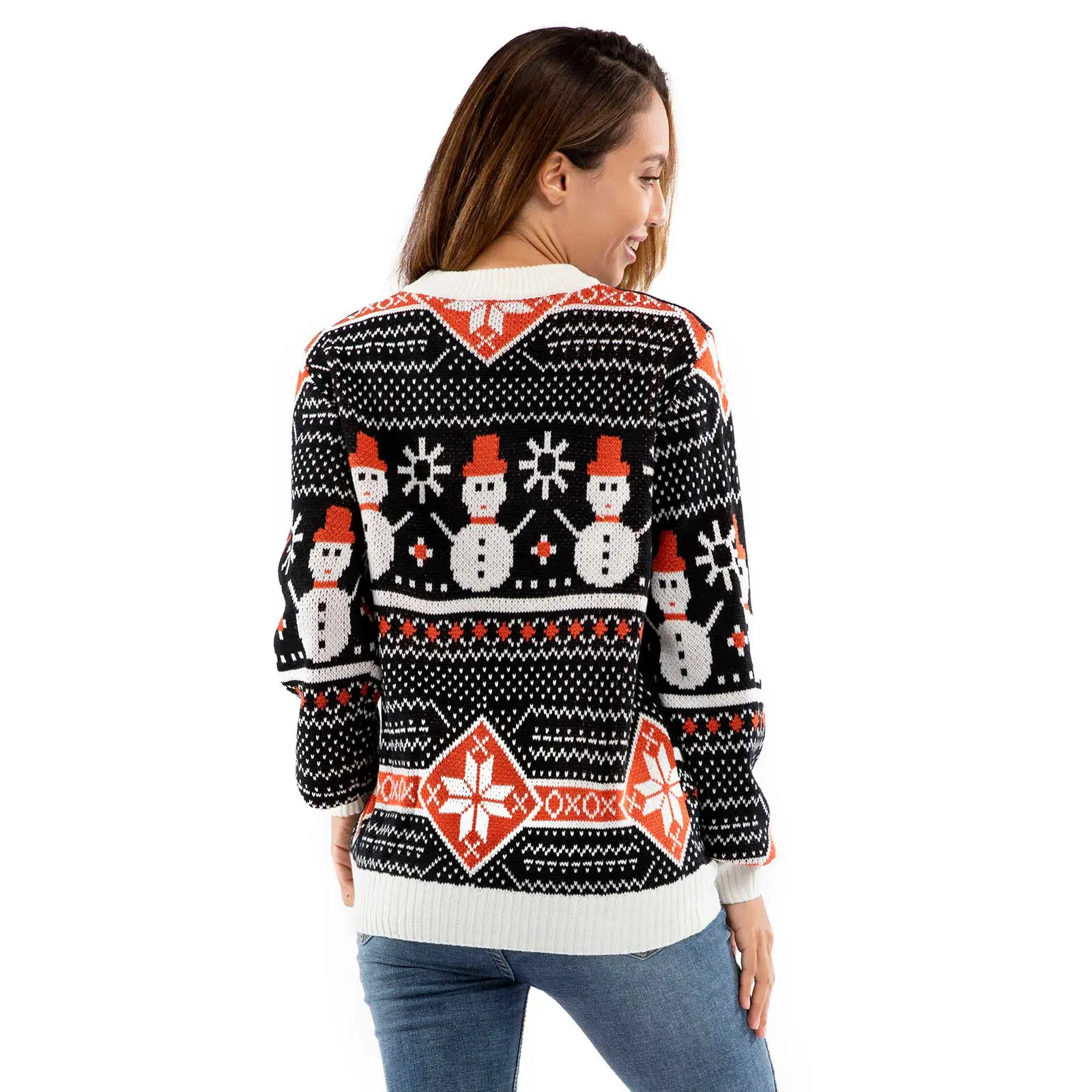Snow Jolly Good Womens Ugly Christmas Sweater