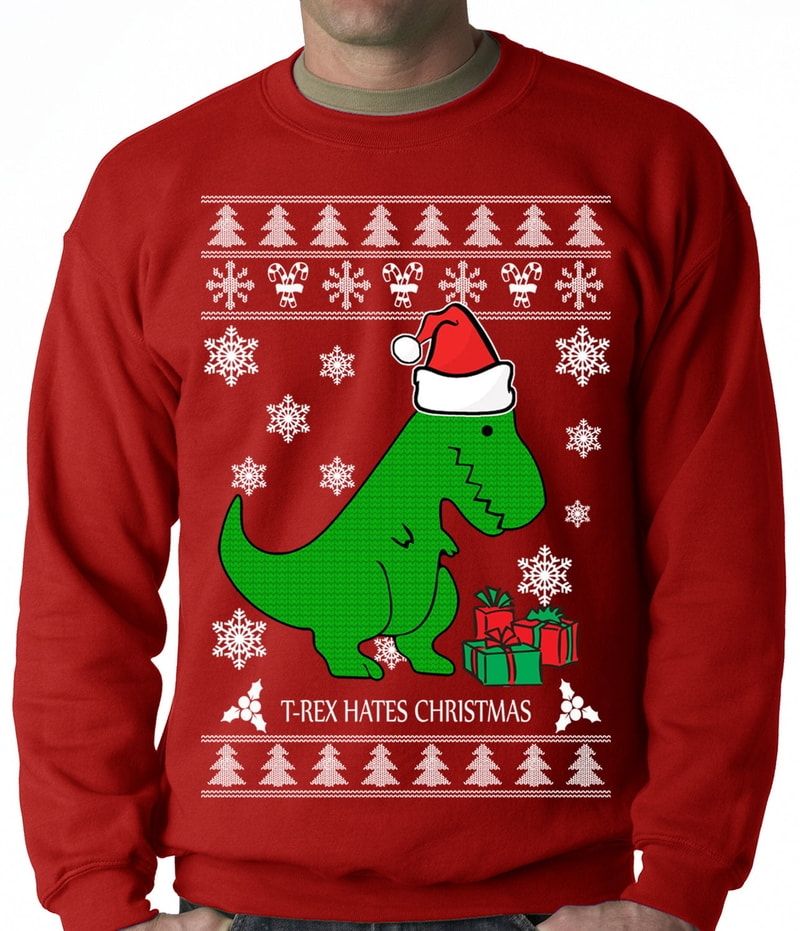 T-Rex Hates Christmas Ugly Christmas Shirt