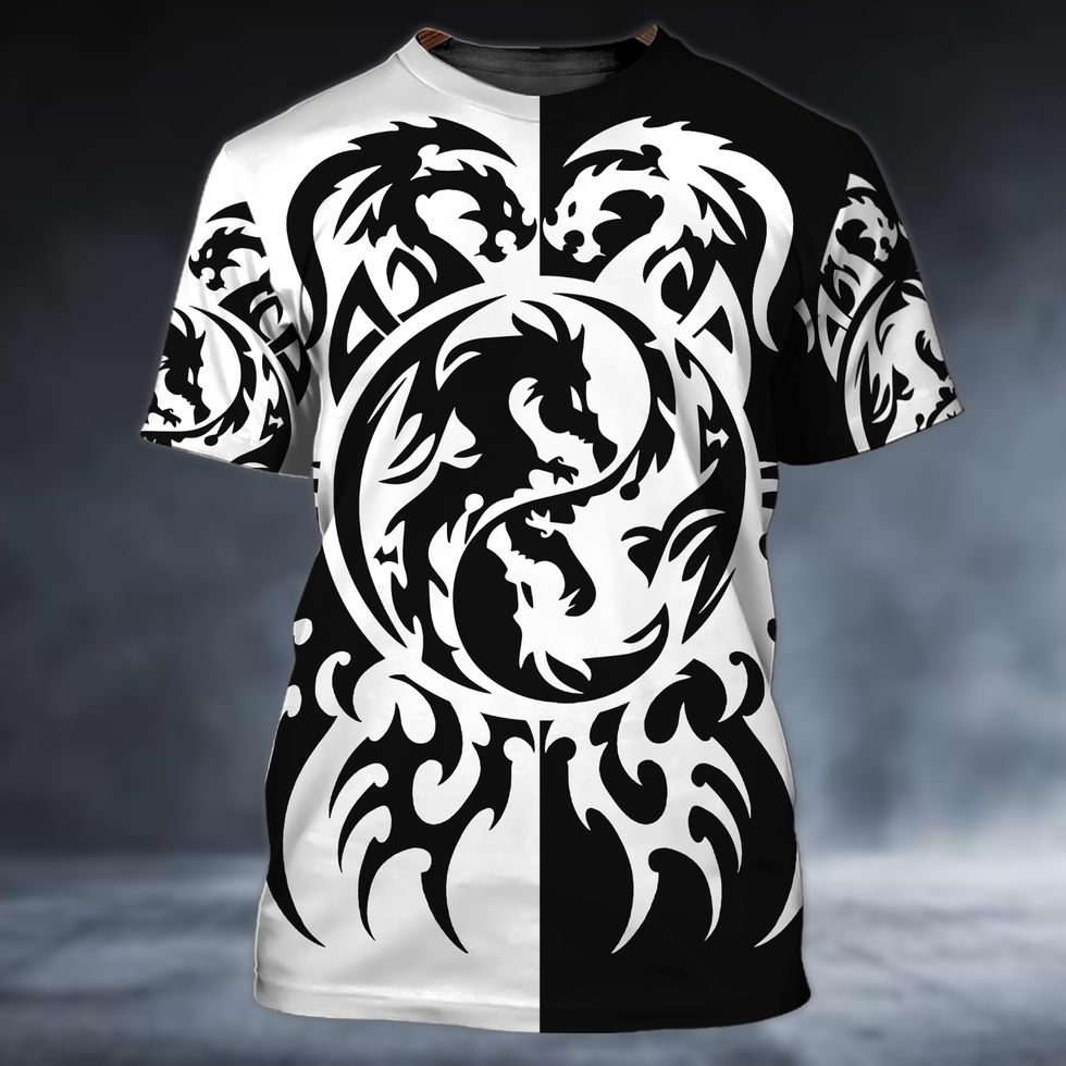 Tattoo Dragon Black And White Gifts For Dragon Lover
