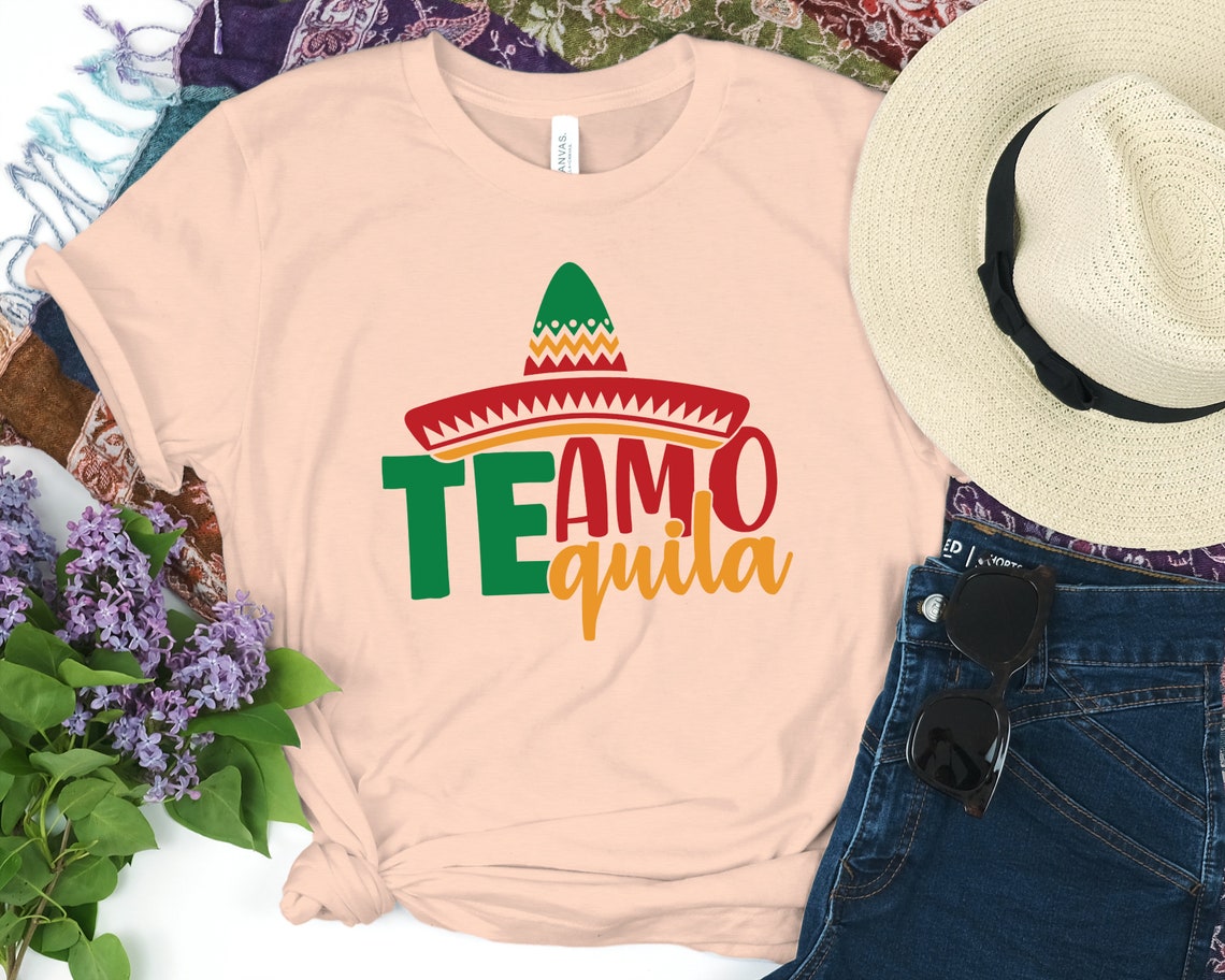 Te Amo Tequila Shirt, Party Shirt, Day Drinking Shirt, Alcohol Shirt