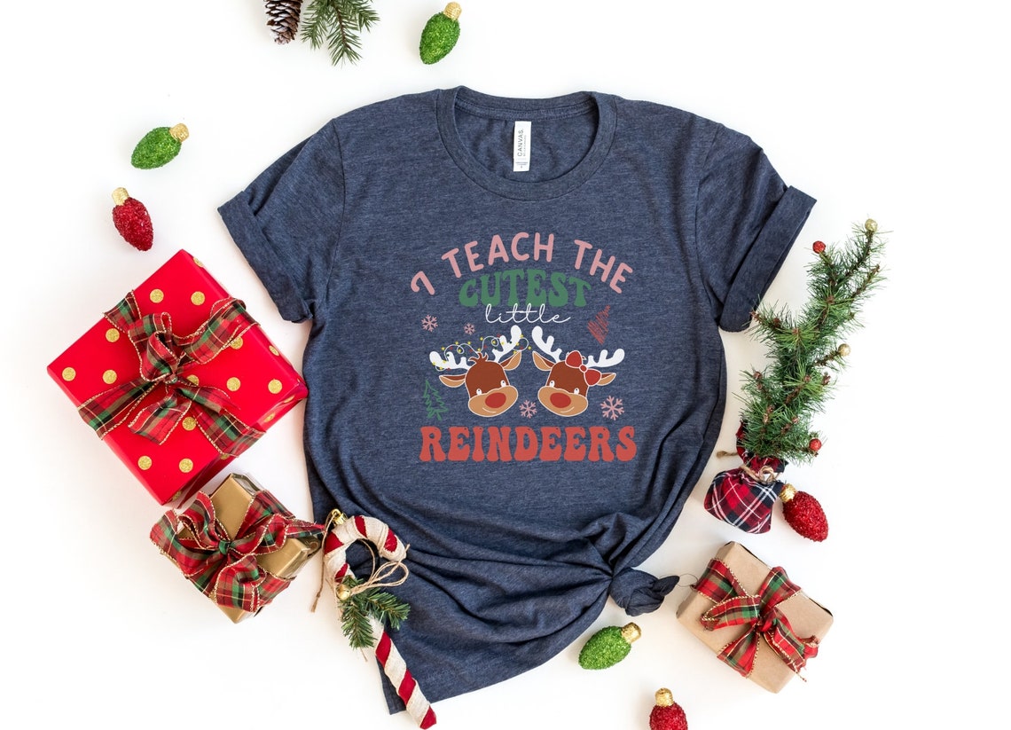 Teacher Gift, I Teach Cute Little Reindeers