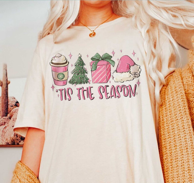 Tis The Season Christmas Shirt, Retro Christmas Comfort Colors Shirt