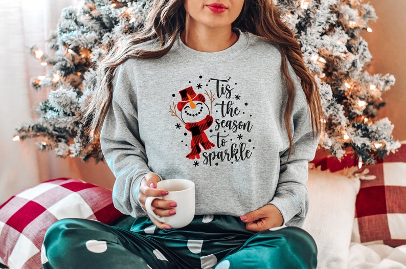 Tis The Season To Sparkle Sweatshirt, Matching Family Christmas Shirts