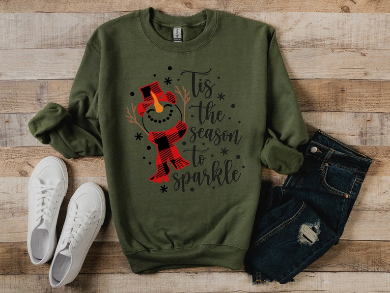 Tis The Season To Sparkle Sweatshirt, Matching Family Christmas Shirts