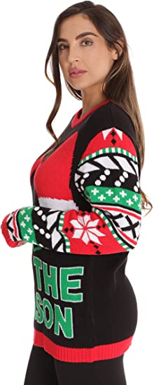 Tits The Season Plus Size Ugly Christmas Sweater