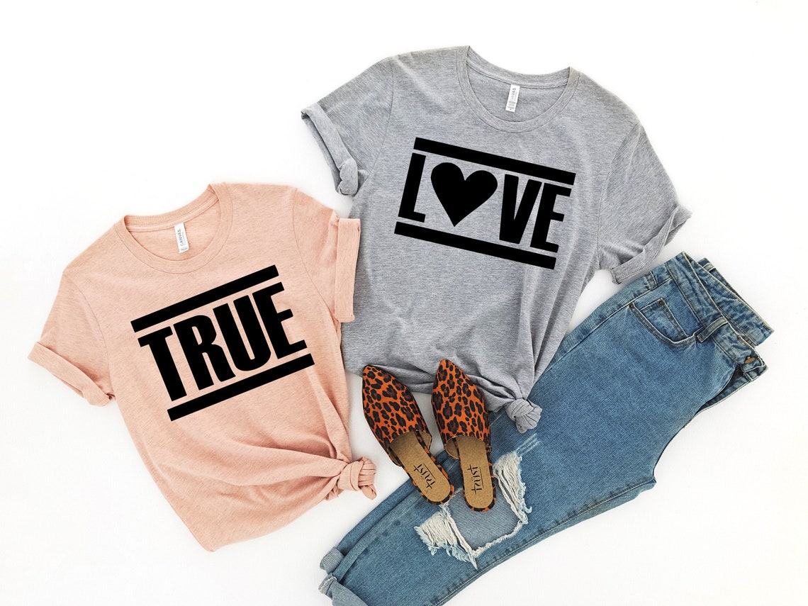 True Love Shirt, His & Hers, Matching Shirts, Wedding Gift, Couple Valentines Gift