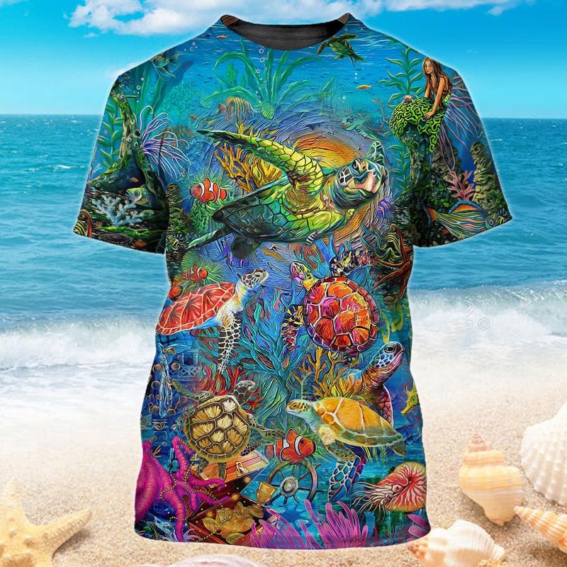 Turtle Ocean Beautiful Color Gifts For Turtle Lover