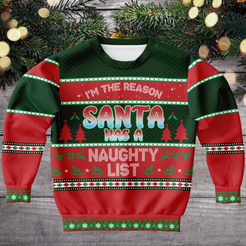 Ugly Christmas Sweater, Naughty List