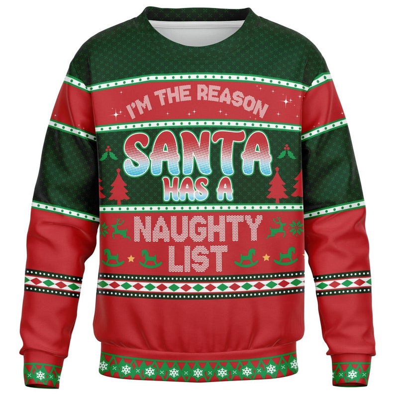 Ugly Christmas Sweater, Naughty List