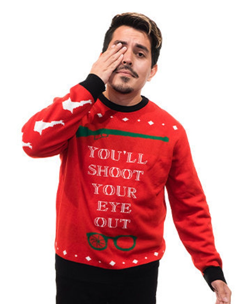 Ugly Sweater Christmas Story Shoot Your Eye Out Kid