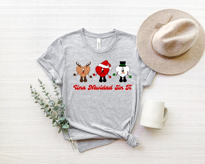 Una Navidad Sin Ti Christmas Sweatshirt, Bad Bunny Christmas Shirt
