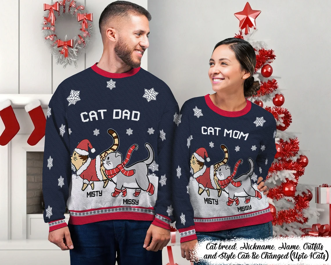 Unisex Cat Mom Sweater