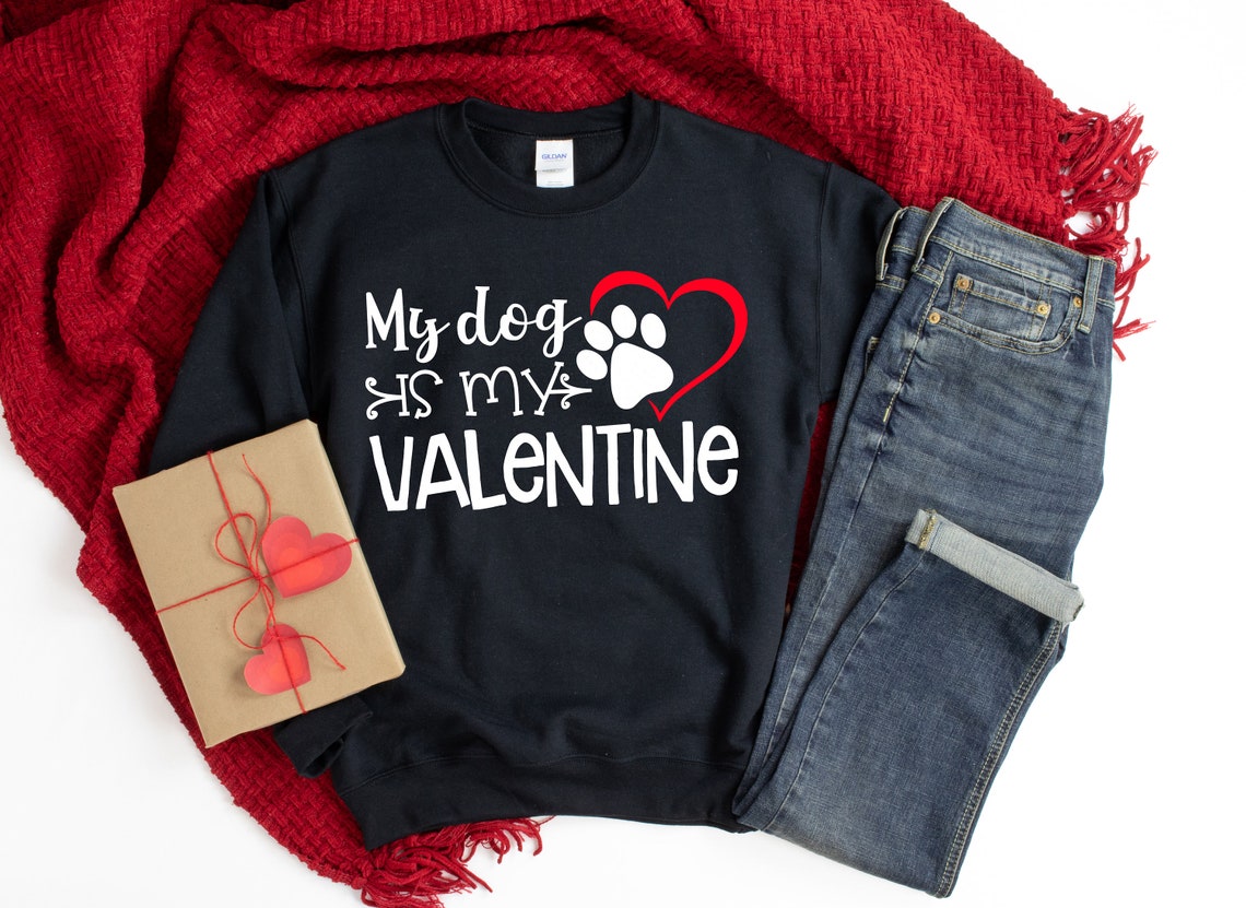 Valentines Day Shirt, Dog Paw Valentine Shirt