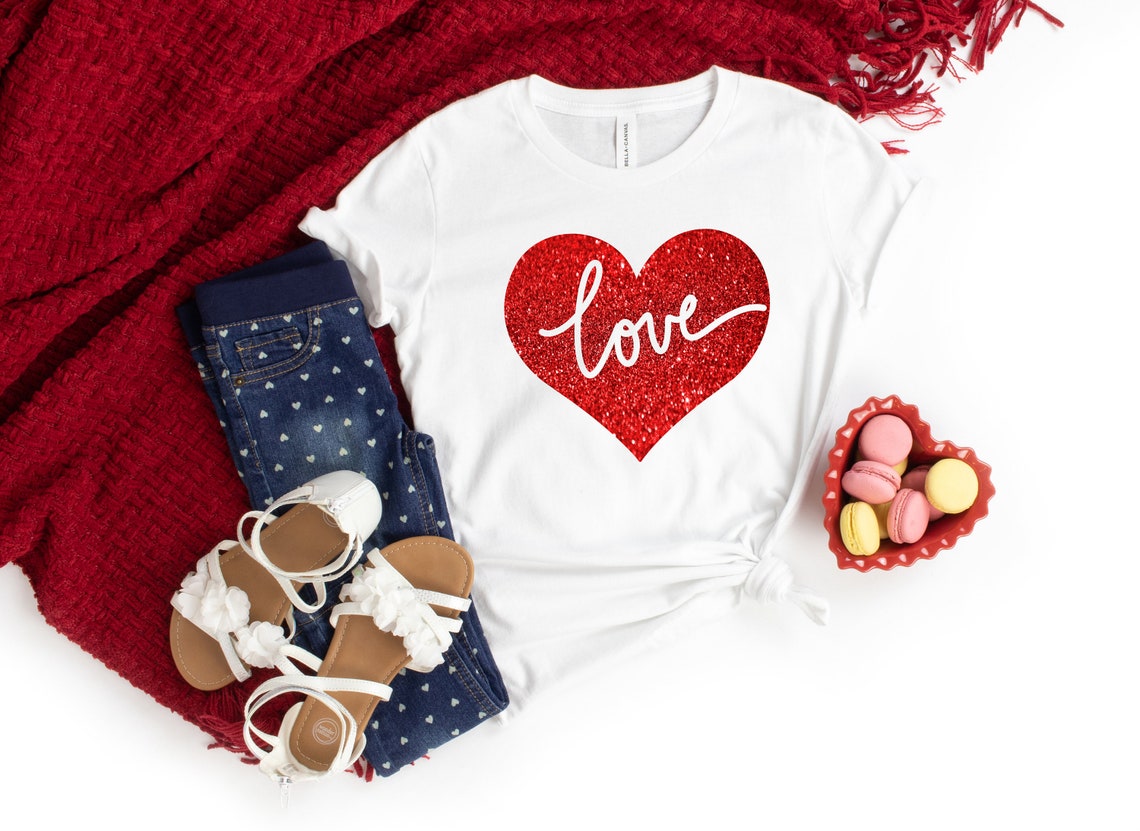 Valentines Day Shirt, Plaid Heart Shirt
