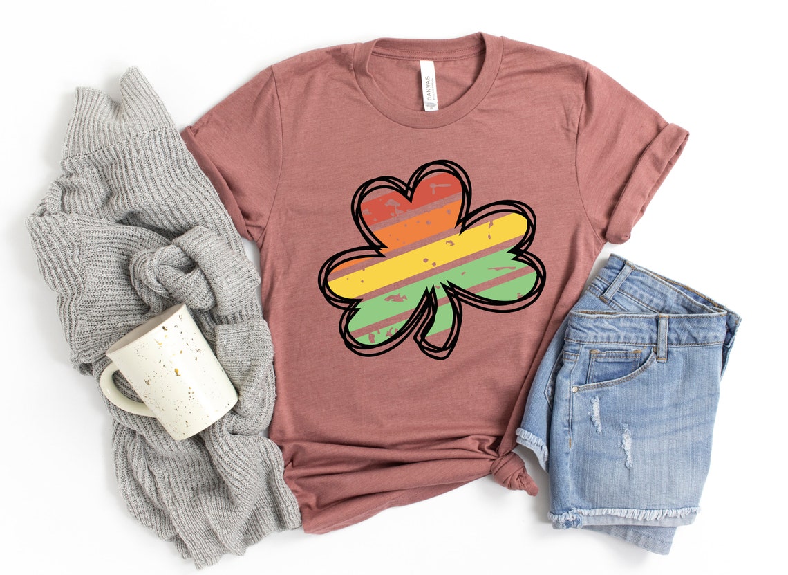 Watercolor Rainbow Flower Shirt, Valentines Day Shirts