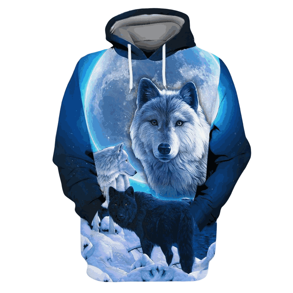 Wolf Moon White And Blue Gifts For Wolf Lover