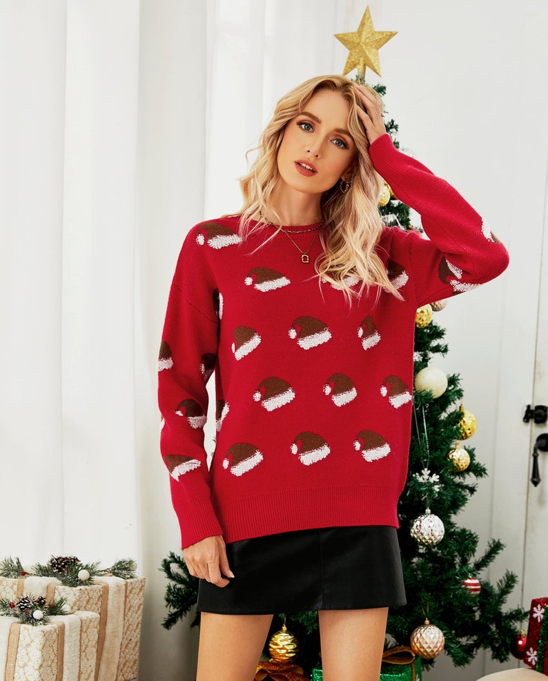 Women Pullover Sweater, Cute Pattern Cozy Jumper