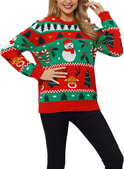Women's Christmas Sweater Funny Christmas Tree