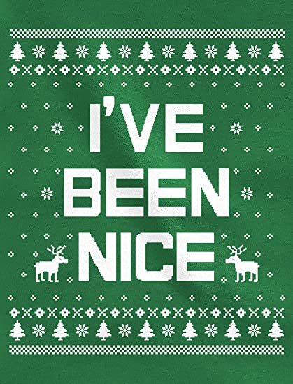 Xmas Nice & Naughty List Ugly Christmas Set Funny Holiday