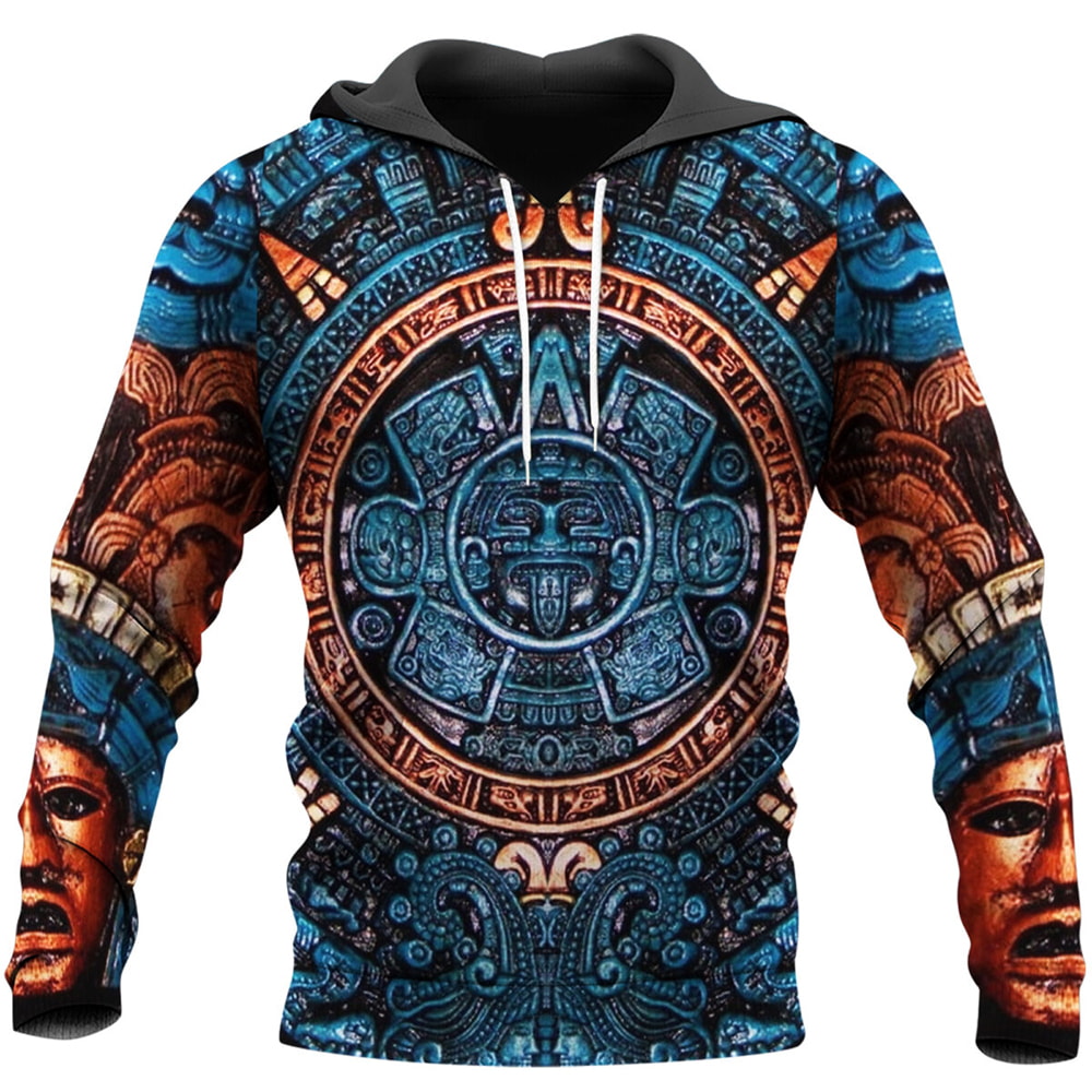 Amazing Aztec Calendar 3D Hoodie, T-Shirt, Zip Hoodie, Sweatshirt For Men and Women