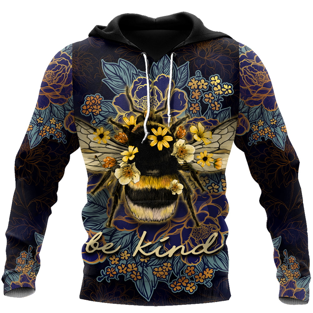 Beautiful Bee A Piece Of Art 3D Hoodie, T-Shirt, Zip Hoodie, Sweatshirt For Men and Women