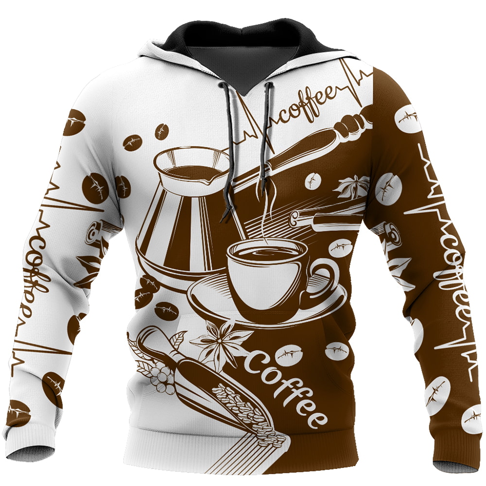 Coffee Heartbeat Differences Between Types Of World 3D Hoodie, T-Shirt, Zip Hoodie, Sweatshirt For Men and Women