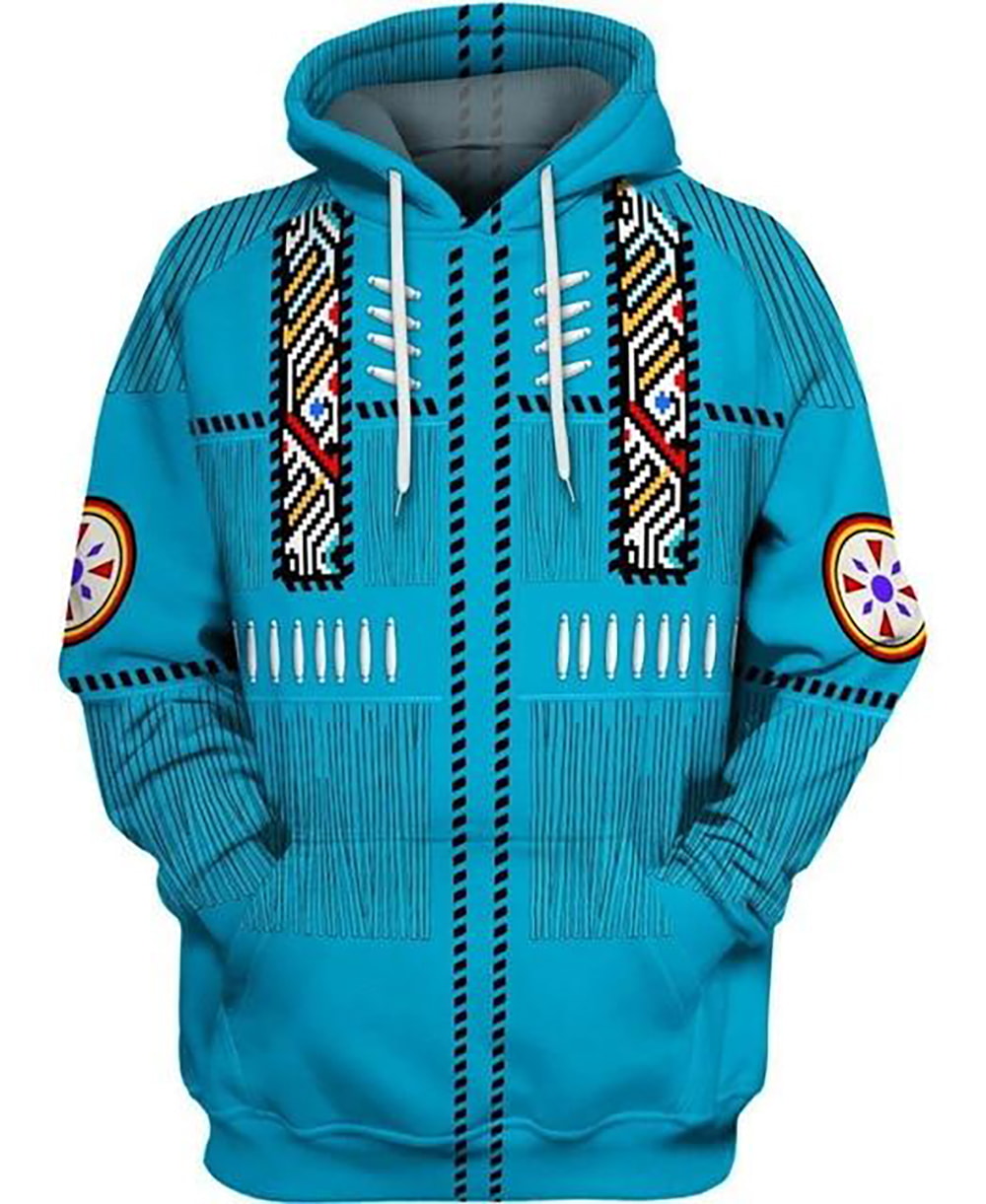 Amazing Native Indian 3D Hoodie, T-Shirt, Zip Hoodie, Sweatshirt For Men and Women