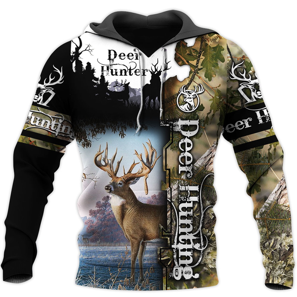 Deer Hunting 3 3D T-Shirt, Hoodie, Zip Hoodie, Sweatshirt For Mens And Womans