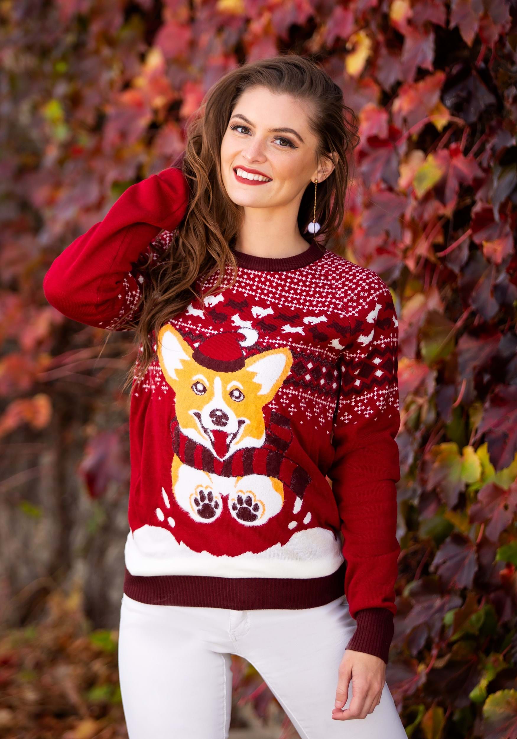 A Very Corgi Christmas Ugly Christmas Sweater for Adults