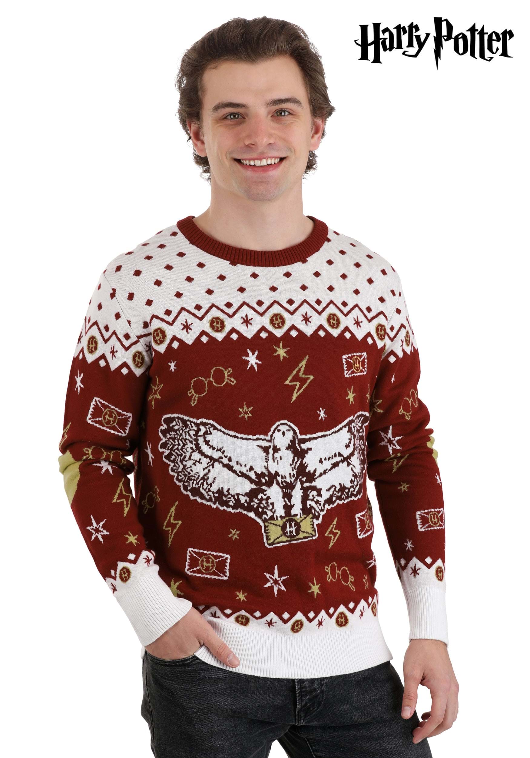 Harry Potter Hedwig Ugly Sweater for Adults