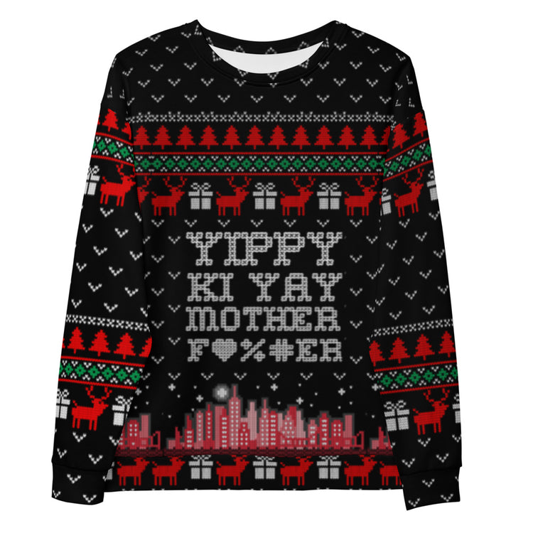 Yippy Ki Yay Die Hard Ugly Christmas Sweater