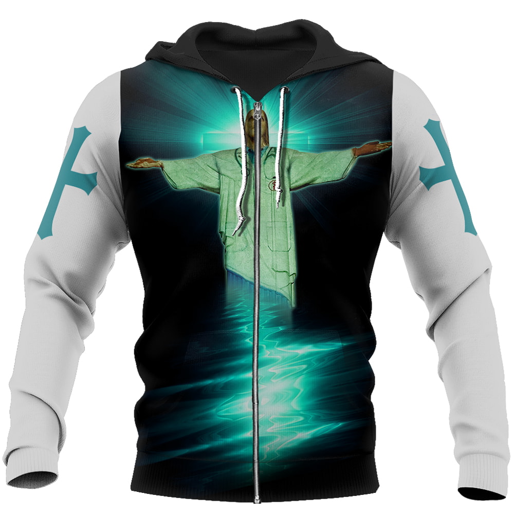 Cross Jesus Savior Nurse Prayer 3D Hoodie, T-Shirt, Zip Hoodie, Sweatshirt For Men and Women