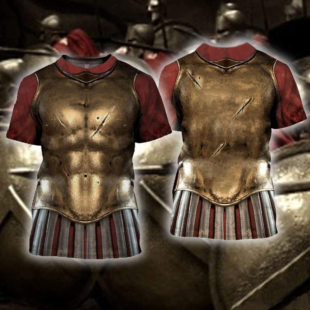Awesome Sparta Armor Muscle 3D Hoodie, T-Shirt, Zip Hoodie, Sweatshirt For Men and Women