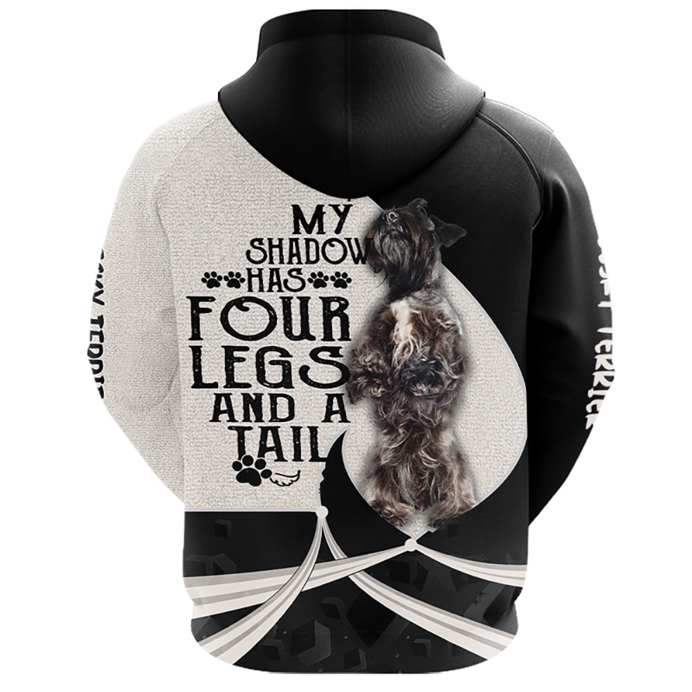 Cesky Terrier My Shadow Has Four Legs And A Tail 3D Hoodie, T-Shirt, Zip Hoodie, Sweatshirt For Men And Women