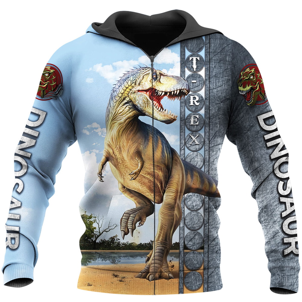 Dinosaur T-rex 3D Hoodie, T-Shirt, Zip Hoodie, Sweatshirt For Men And Women