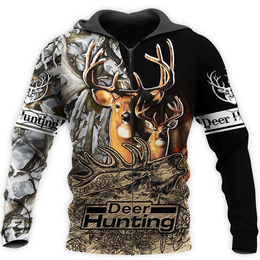 Deer Hunting At Night 3D T-Shirt, Hoodie, Zip Hoodie, Sweatshirt For Mens And Womans
