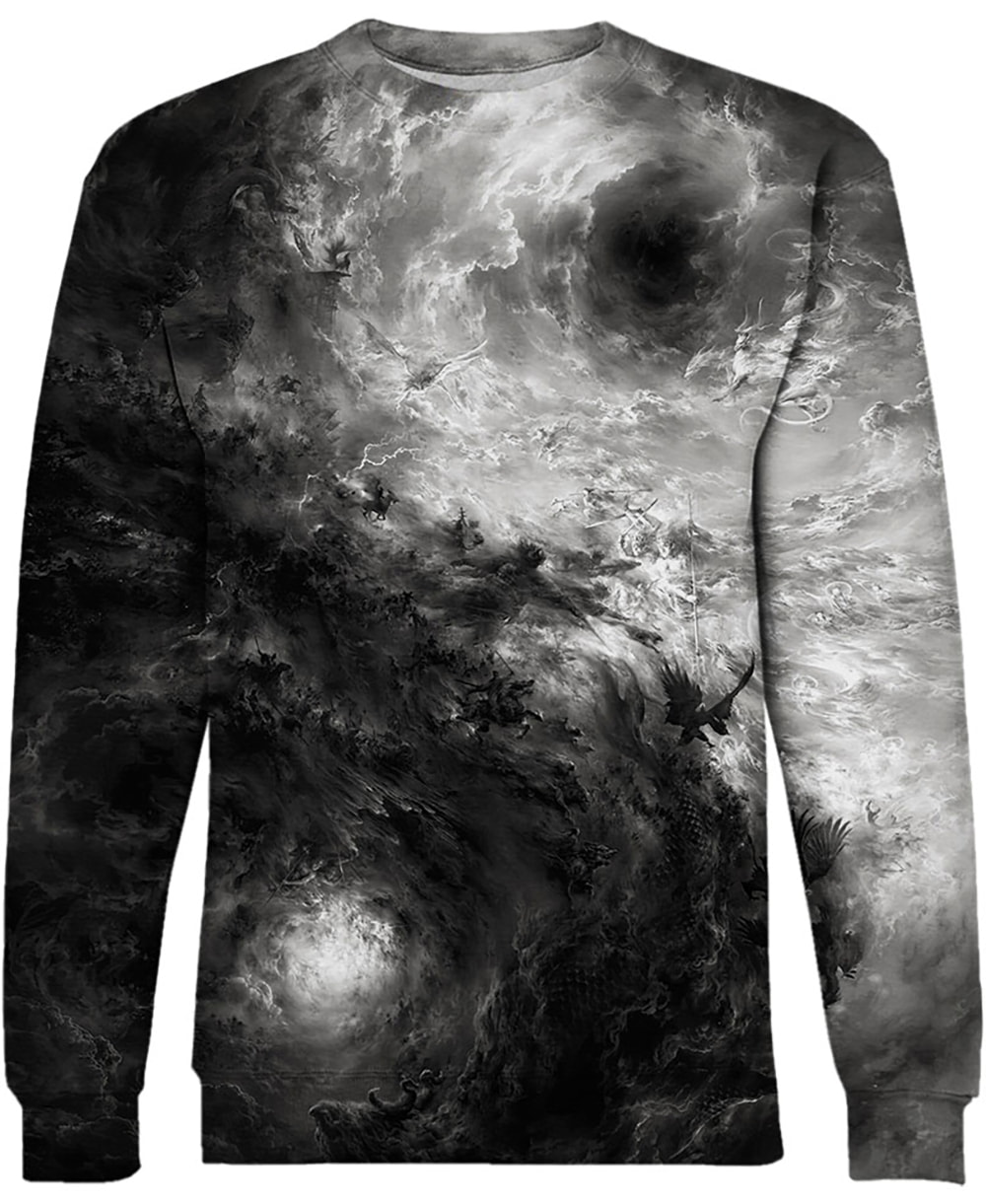 Amazing Cloud Yin Yang In The Sky 3D Hoodie, T-Shirt, Zip Hoodie, Sweatshirt For Men and Women