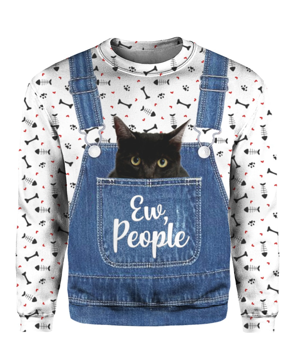 Black Cat 3D Hoodie, T-Shirt, Zip Hoodie, Sweatshirt For Men and Women