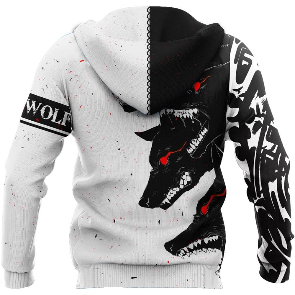 Dark Wolf Viking 3D Hoodie, T-Shirt, Zip Hoodie, Sweatshirt For Men and Women