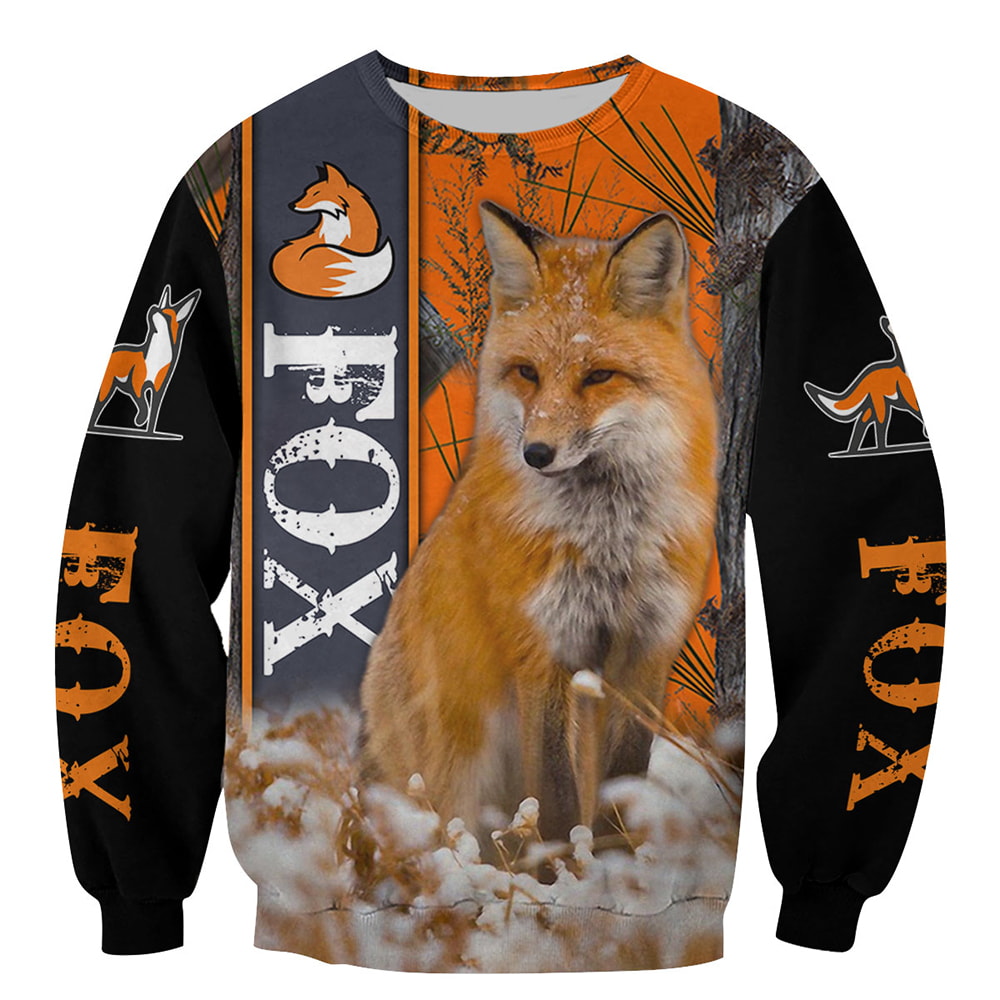 Beautiful Winter Fox 3D T-Shirt, Hoodie, Zip Hoodie, Sweatshirt For Mens And Womans